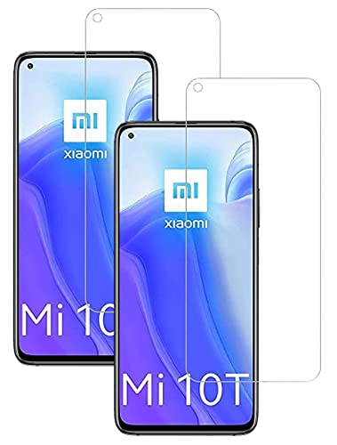 Mobile Front Screen Protector Compatible With Mi 10T Long-Lasting Scratch and Smudge Protection (Pack of 02)